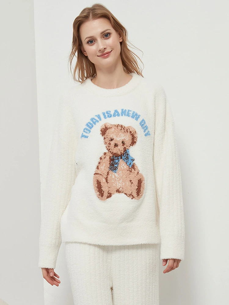 Set per la casa in jacquard con orso